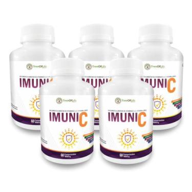 Imagem de Kit 5x Super Vit C Imune 5+ (Arginina Vitamina C Vitamina D Zinco e Cá