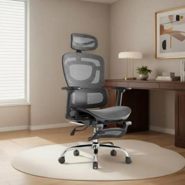 Imagem de Cadeira De Escritório Ergonômica BT07 e WT07 Luvinco Malha Respirável 