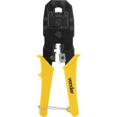 Imagem de Alicate crimpador 8" s/ catraca p/ rj45/rj12/rj11/ Vonder