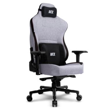 Imagem de Cadeira Gamer DT3 Royce, ergonomica e confortável em Tecido DT3 Techsoft™, espuma injetada, estrutura reforçada em aço tubular, braços 4D+, suporta até 180kg e altura máx. de 2,10m(Ashen)