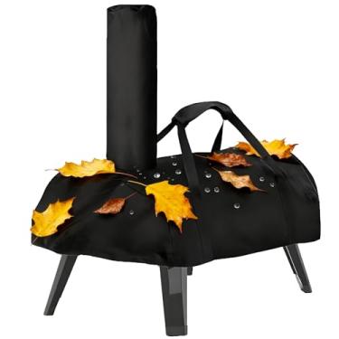 Imagem de LUMINFLY Capa preta, forno de pizza compatível com 16, bolsa à prova de intempéries, alça de transporte