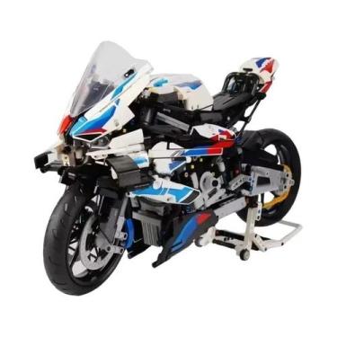 Imagem de Brinquedos De Blocos De Montar Técnicos De Motocicleta De Corrida Para