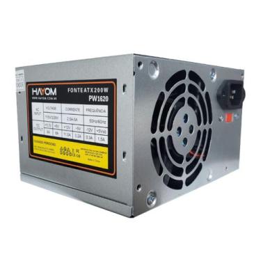Imagem de Fonte de Alimentação ATX 200W RMS PW1620 com Cabo 110 220V - Hayom