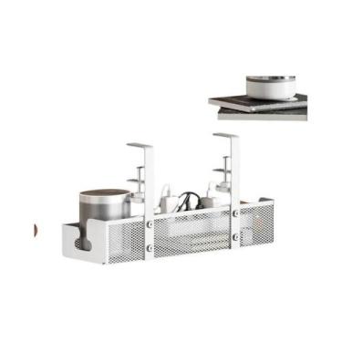 Imagem de Organizador De Cabos De Aço Para Abaixo Da Mesa Sem Perfuração, Bandej