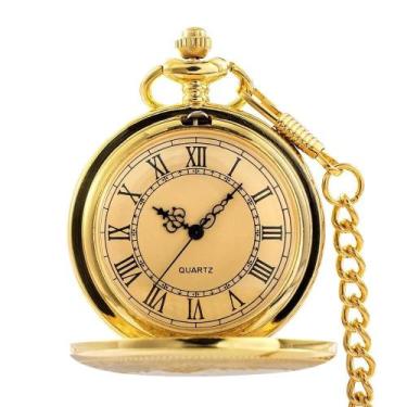 Imagem de Relógio De Bolso Vintage Steampunk Multicolorido Com Números Romanos, 