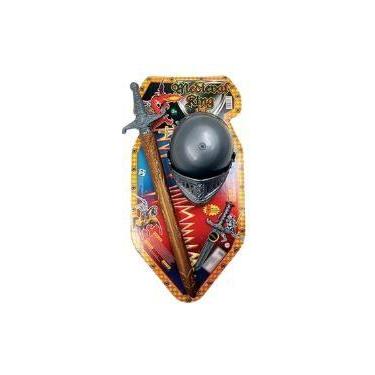 Imagem de Kit Medieval: Espada e Capacete - Fantasia Realista - Genérico