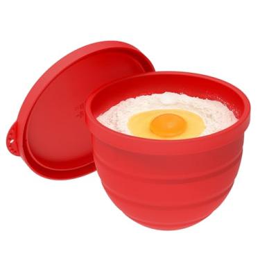 Imagem de Forros de silicone dobráveis para mixer de cabeça inclinada KitchenAid de 5 litros (apenas), inodoro, mais espesso, resistente ao frio/calor e antiaderente, fácil de limpar, com tampa de tigela à