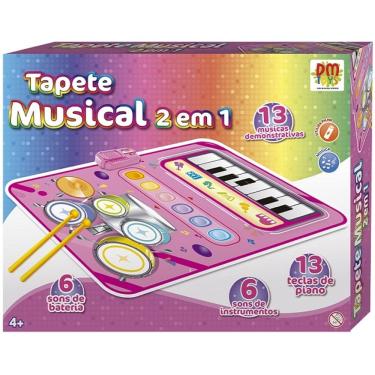 Imagem de Tapete Musical 2 em 1 Rosa DM TOYS