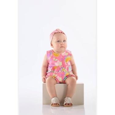 Imagem de Macaquinho Regata Dinos Bebê Menina Up Baby-Feminino