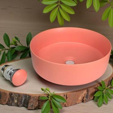 Imagem de Cuba Cerâmica Sobrepor Rosa Claro Mg242 - Mg Metais