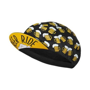 Imagem de Boné De Ciclismo Retrô Vermelho Azul Verde Em Poliéster Respirável De 