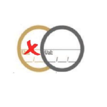 Imagem de Adesivo Validade Prata C/100 Marques