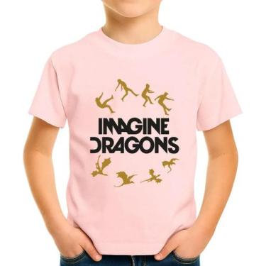Imagem de Camiseta Camisa Infantil Juvenil Banda Imagine Dragonss Pop Rock MD5 -