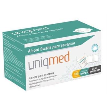 Imagem de Alcool swab uniqmed 1cx  100 unid