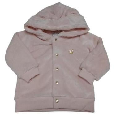 Imagem de Casaco Jaqueta Pelo Bebê Menina Capuz Inverno Paraiso 14747, Rosa chá,