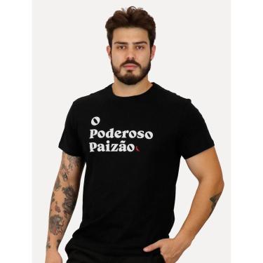 Imagem de Camiseta Reserva Masculina Estampada Poderoso Paizão Preta-Masculino