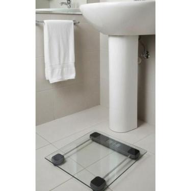 Imagem de Balança Digital Vidro Temperado Banheiro 180kg Monitor Corpo - Congrat