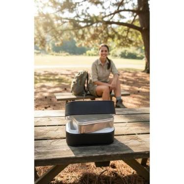 Imagem de Marmita Térmica Grande Retangular 6h Conservação (Preta) - Congratulat