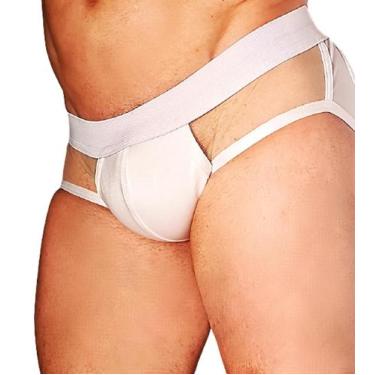 Imagem de Cueca  Slip cirrê com tule transparente - Dionisio Collection, Branco,