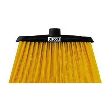 Imagem de Vassoura Doméstica Plástica Noviça Com Cabo De Madeira 140x40x260mm - 