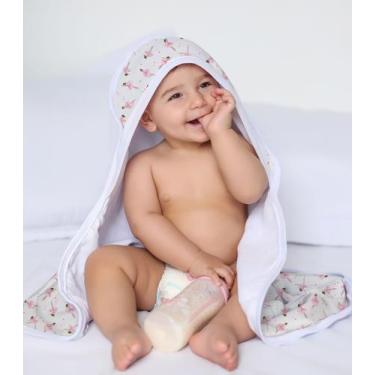 Imagem de Toalha Com Capuz Bebê Vivaldi Rosa, UN, Rosa
