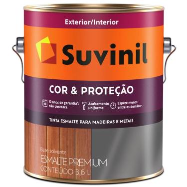 Imagem de Tinta Esmalte Sintético Cor e Proteção Fosco para Madeira e Metal 3,6 Litros Verde Escolar - 53403951 - SUVINIL