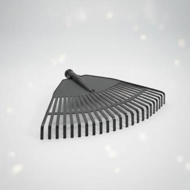 Imagem de Vassoura Plástica Rastelo Jardim Ancinho 22 Dentes Resistente Cor:Pret