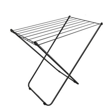 Imagem de Varal de Chão 80cm Dobrável Aço Reforçado até 8kg Compacto - Maxeb