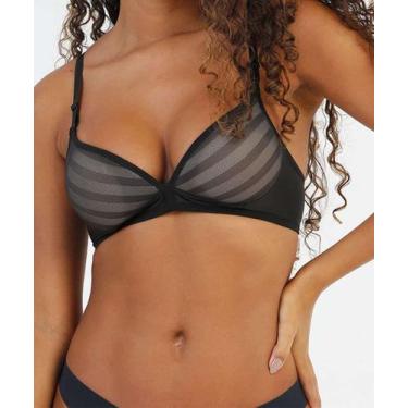 Imagem de Kit 2 Sutiãs Com Base Com Bojo DelRio-50121, 40, Rosa, Preto