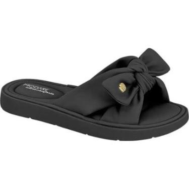 Imagem de Chinelo Slide Feminino Ultrasoft Conforto Eva Laço Moda 7208.101 Modare Preto-Feminino