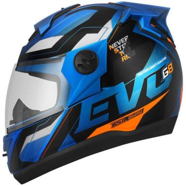 Imagem de Capacete Moto Fechado Pro Tork Evolution G8 Evo Brilhante Com Nariguei