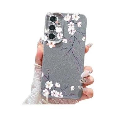 Imagem de Capa De Couro Com Estampa Floral Para Samsung Galaxy S26 S25 S24 S23 S