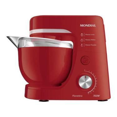 Imagem de Batedeira Planetária Mondial Vermelho 700W BP-03-R, Vermelho, 110V