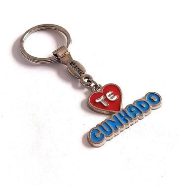 Imagem de Chaveiro Metal Lembrancinha Presente Te Amo Cunhado - Lojão Impériomac
