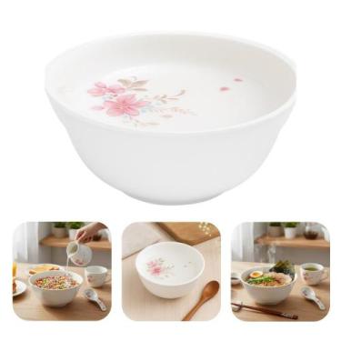 Imagem de Tigela Cumbuca Média Saladeira Sobremesas Flowers Bord Vidro 750ml 19c