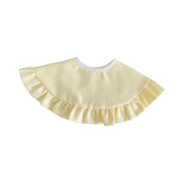 Imagem de Babador Grande De Renda Estilo Princesa Com Lenço De Gaze Ajustável 36