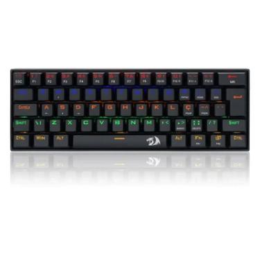Imagem de Teclado Gamer Redragon Lakshmi Rainbow, Switch Azul - K606r