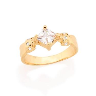 Imagem de Anel Formatura Com Pedra Rommanel 512152 Tamanho:16Cor:BRANCO COM VERD