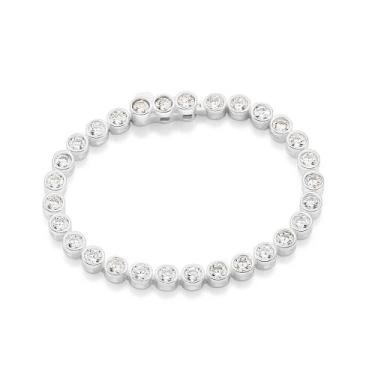 Imagem de Pulseira Riviera Prata 925 com Zircônias Rommanel 850117 Cor:Prata, Pr