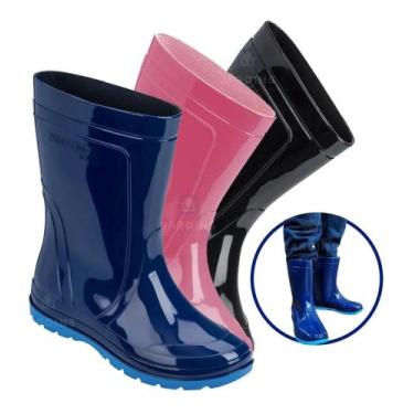 Imagem de Bota Grendene Galocha Infantil Impermeável - Grandene, Azul, 25/26