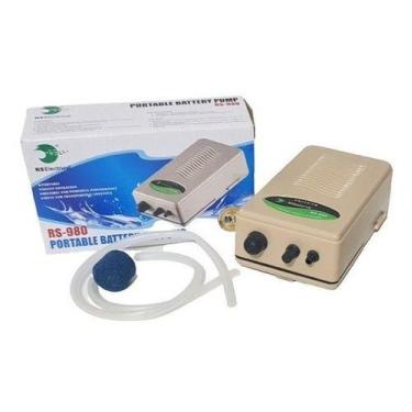 Imagem de Compressor Ar Rs-980 Pilha Rs Electrical Aquários Oxigenador - RS-Elec