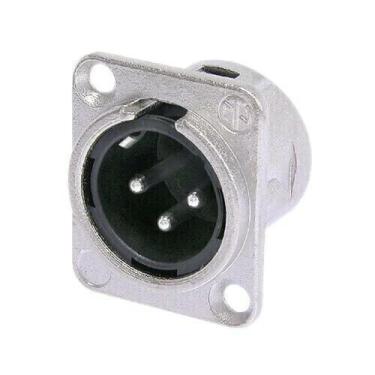 Imagem de Conector XLR painel Receptáculo macho de 3 polos NC3MD-L-1 / NC3MDL-1 