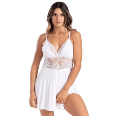 Imagem de Camisola Alça Liganete Rendado Dolce Bella - 2111 BELLA, Vermelho, 42
