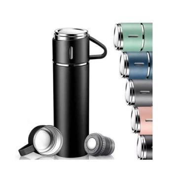 Imagem de Garrafa Térmica Café Com Tampa Caneca Inox Chá Água Portátil - DT, Cin