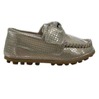 Imagem de Sapato Mocassim Infantil Menina Classico Calce Facil Pequito, 17, Dour