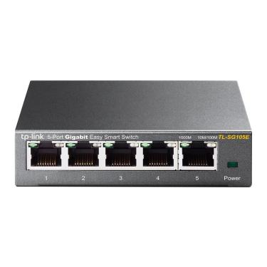 Imagem de Switch Easy Smart Gigabit de 5 Portas TL-SG105E com Gerenciamento VLAN e Qos para Rede Corporativa TP-Link