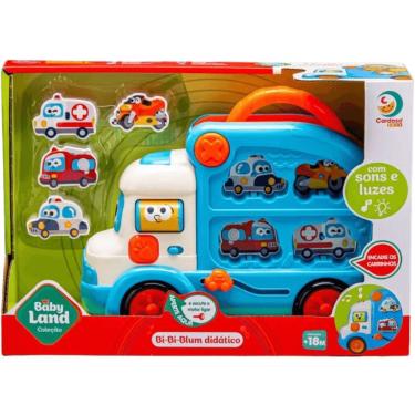Imagem de Brinquedo Primeira Infância Bi Bi Blum Baby Land Didático com Luz e Som para Coordenação Motora e Raciocínio Lógico