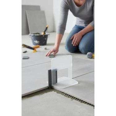 Imagem de 2x Nivelador De Piso 1mm 500 Peças Cor Branco - Acabamento P - Congrat