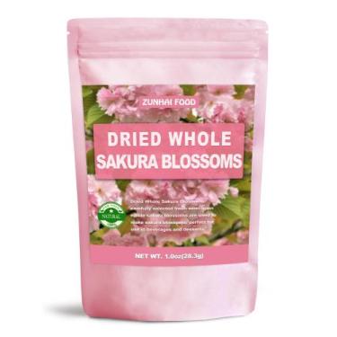 Imagem de Flores de Sakura Secas Comestíveis Zunhai Food 28g