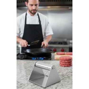 Imagem de 2x Prensa Smash Burger Profissional Inox 304 - Crocância Per - Congrat